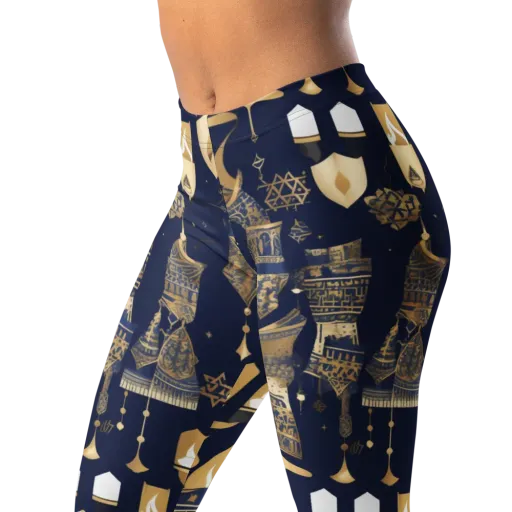 Gilded Vigil on a Leggings