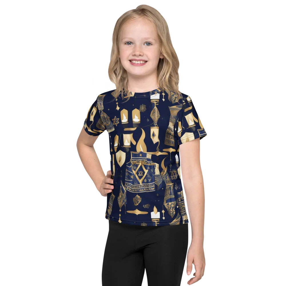 Gilded Vigil on Kids Crew Neck T-Shirt — Front