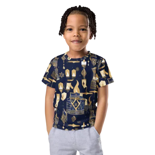 Gilded Vigil on a Kids Crew Neck T-Shirt