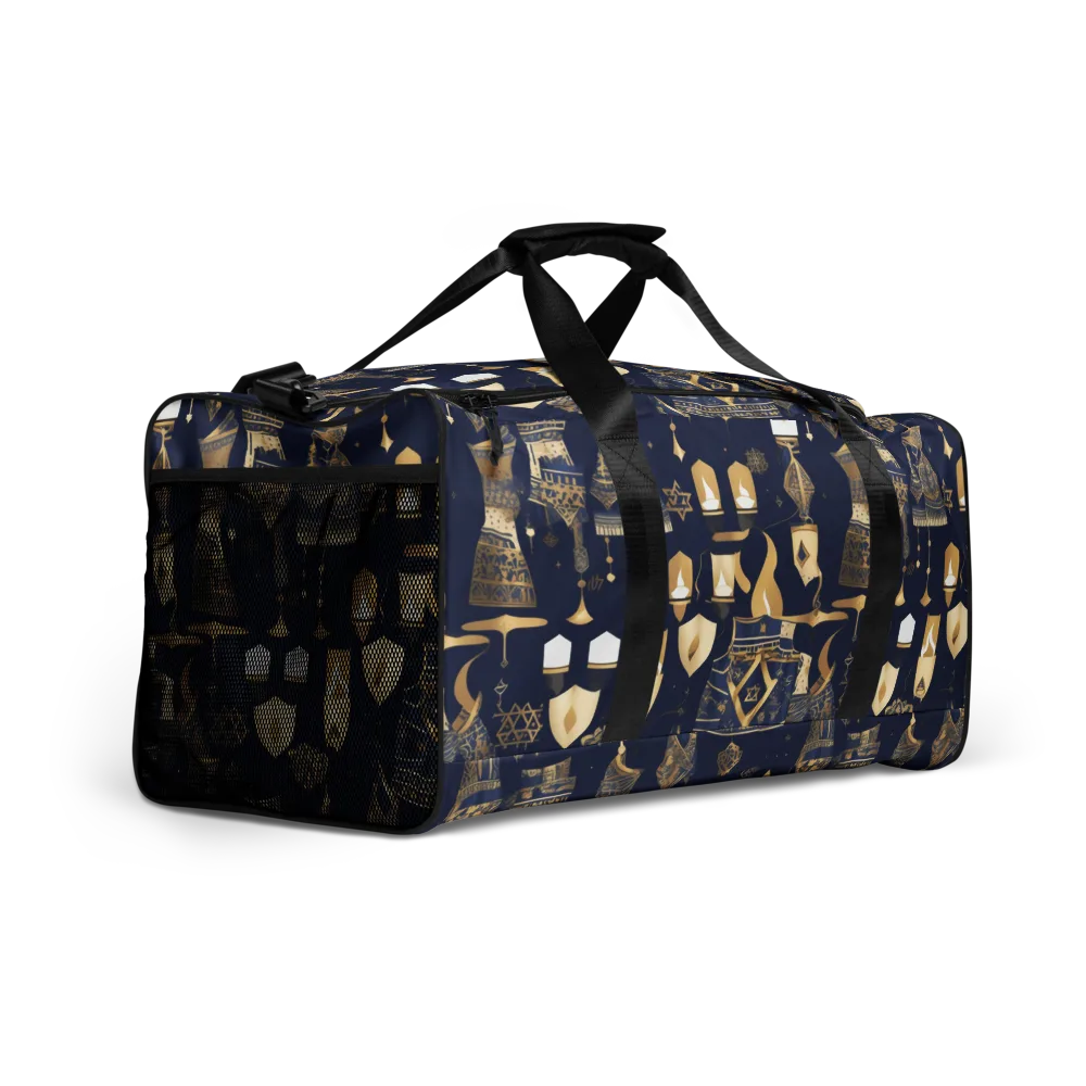 Gilded Vigil on Duffle Bag — Right Front