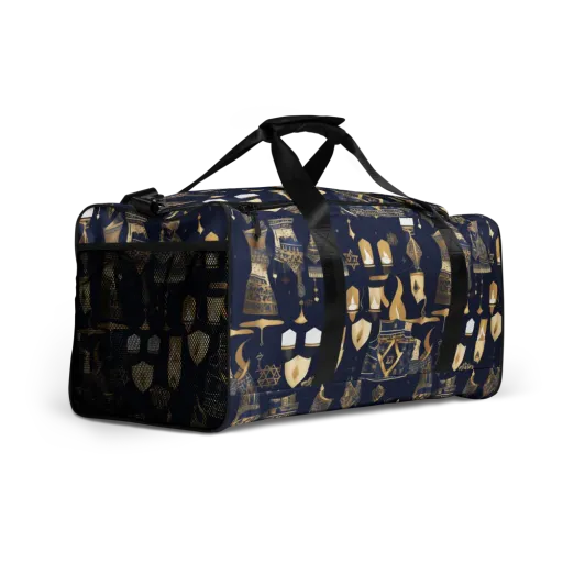 Gilded Vigil on a Duffle Bag