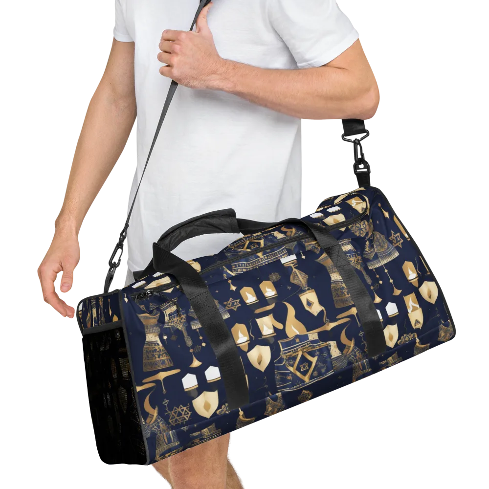 Gilded Vigil on Duffle Bag — Right Front