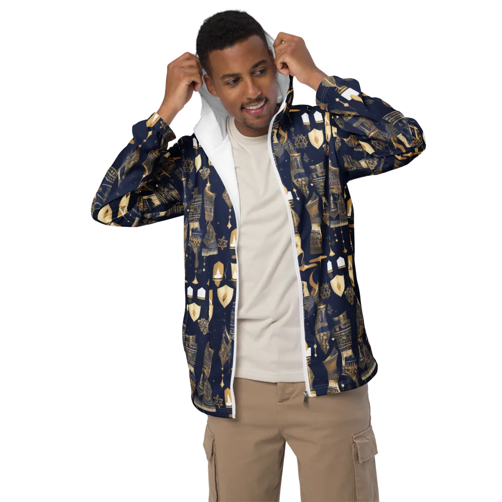 Gilded Vigil on Men's Windbreaker — Front
