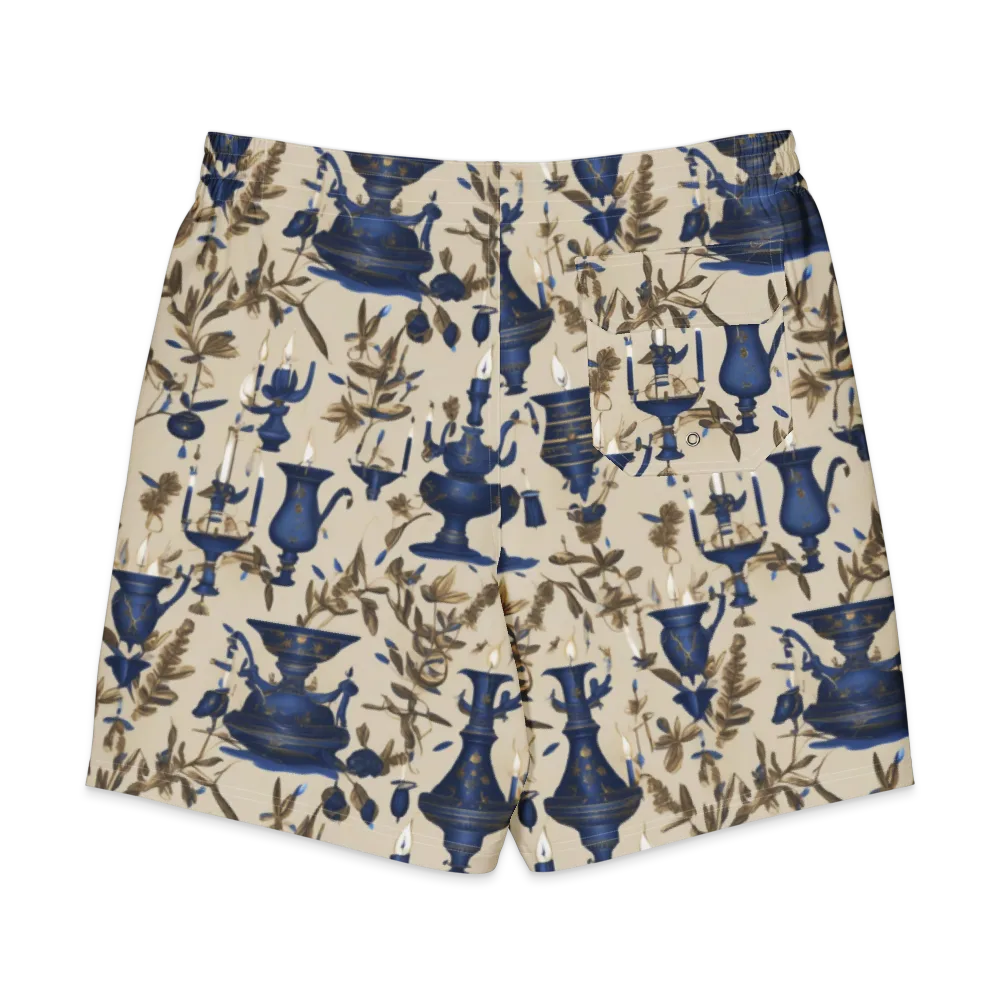 Blue Hour Still Life on Men's Board Shorts — Back