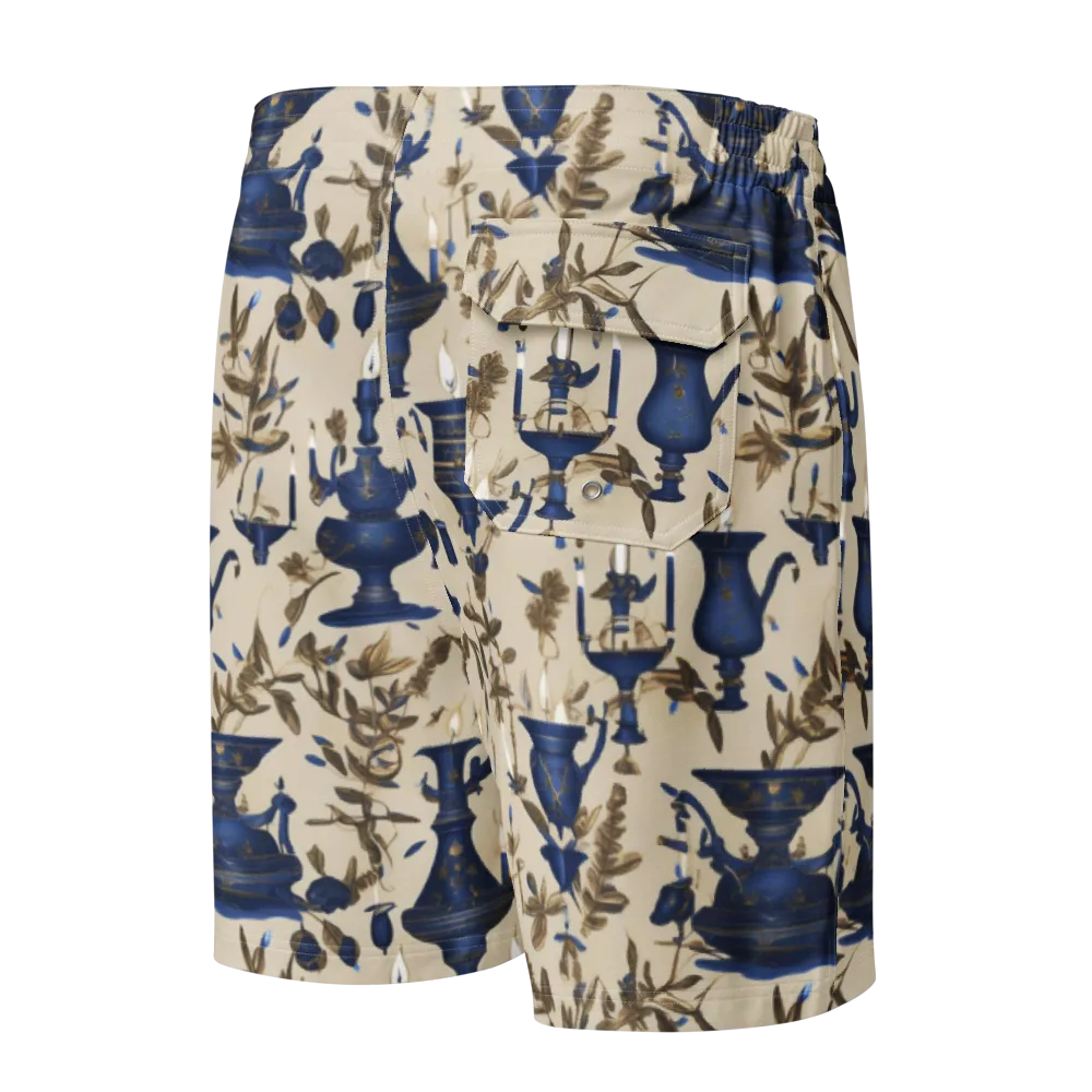 Blue Hour Still Life on Men's Board Shorts — Back