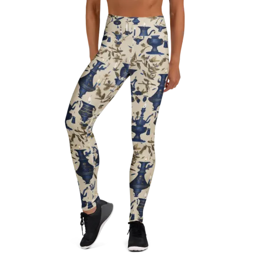 Blue Hour Still Life on a Yoga Leggings