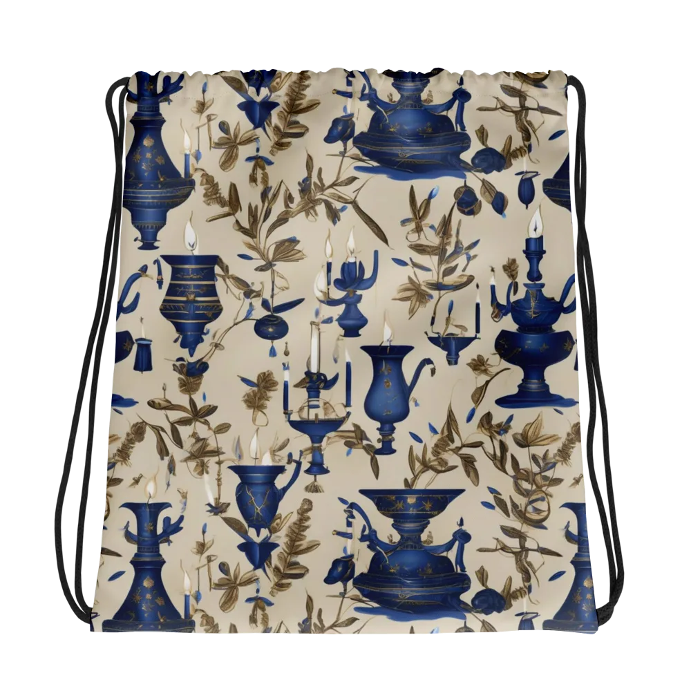 Blue Hour Still Life on Drawstring Bag — Photo