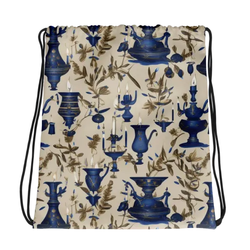 Blue Hour Still Life on a Drawstring Bag