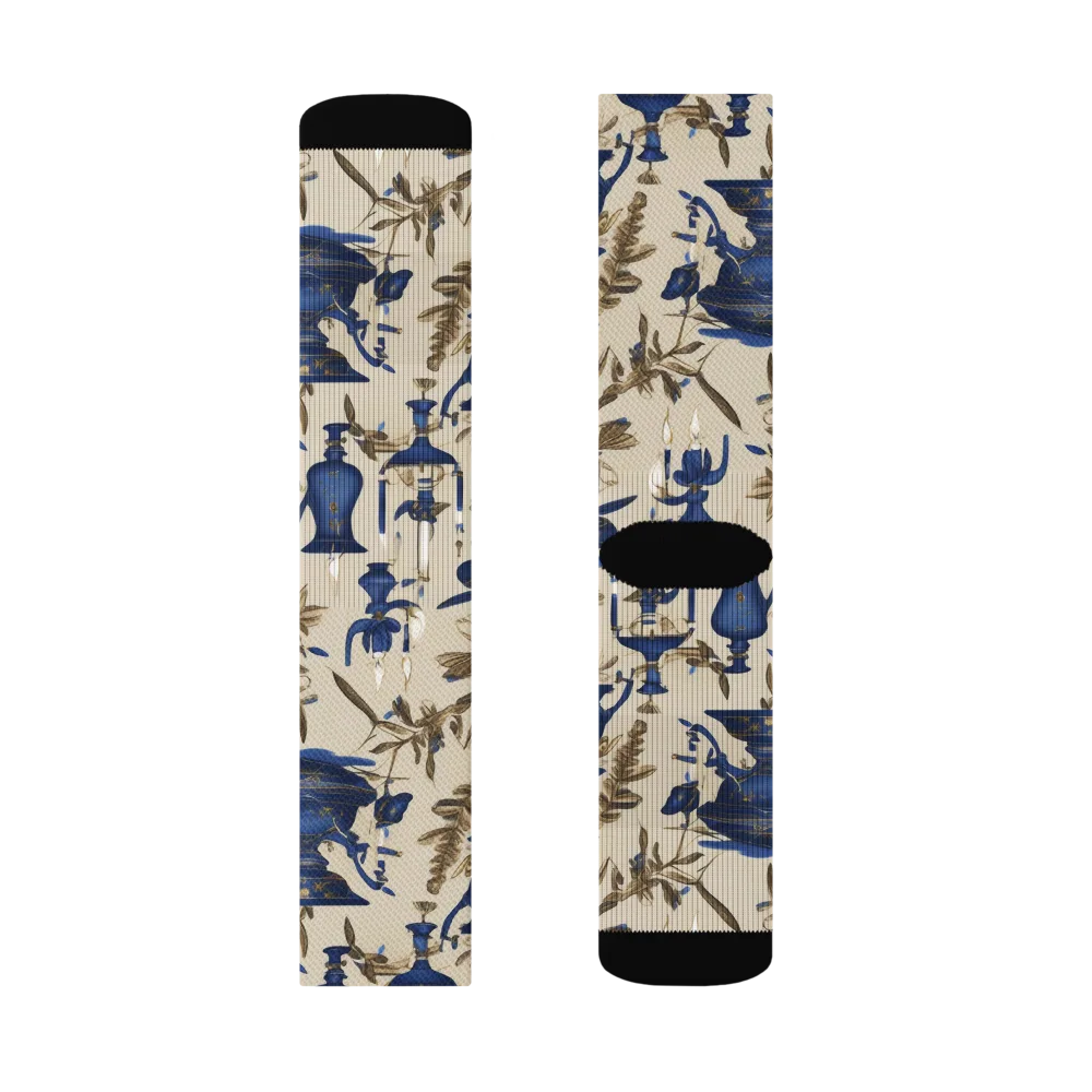 Blue Hour Still Life on Socks — Right Sock