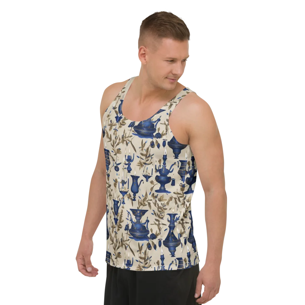 Blue Hour Still Life on Men's Tank Top — Left Front