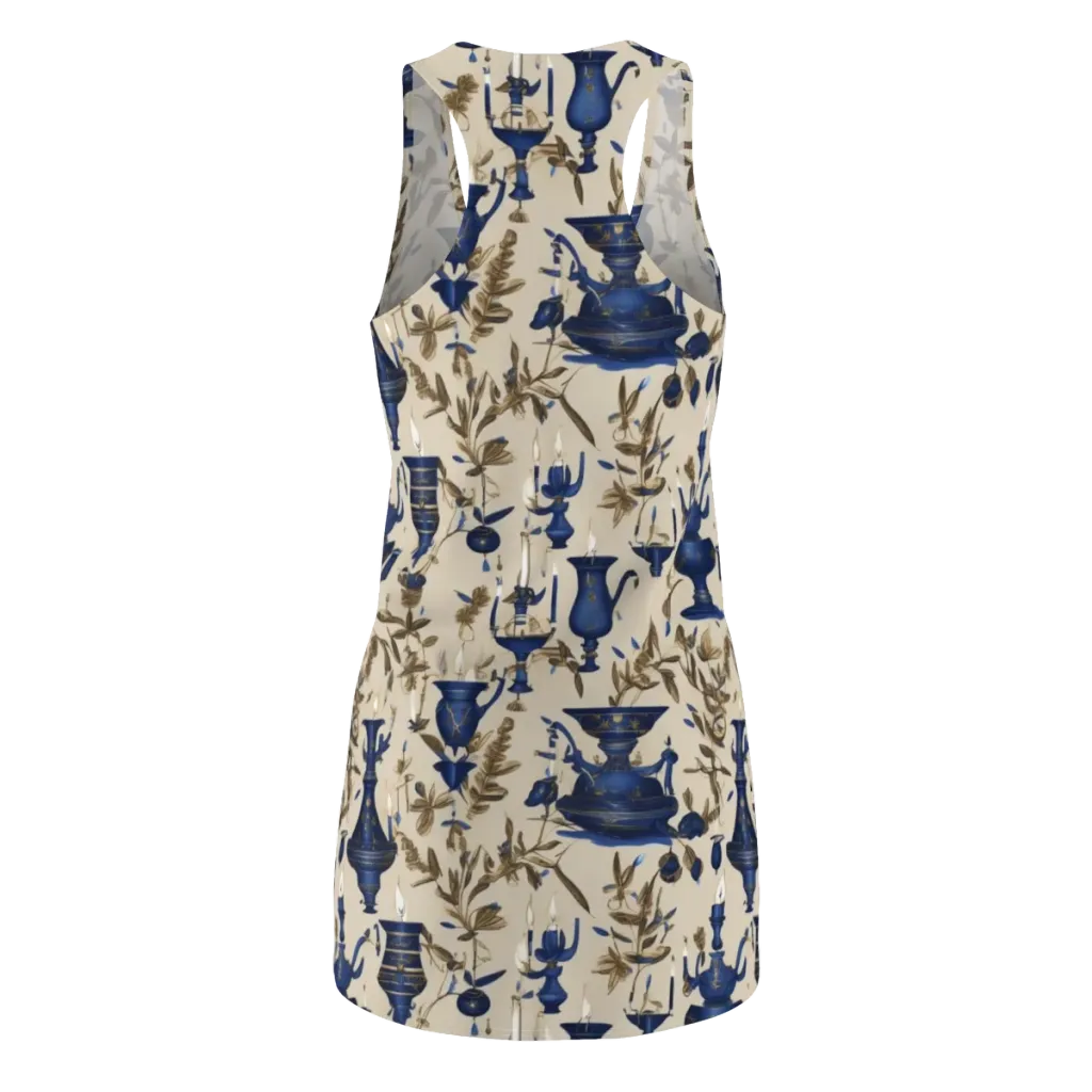 Blue Hour Still Life on Racerback Dress — Back