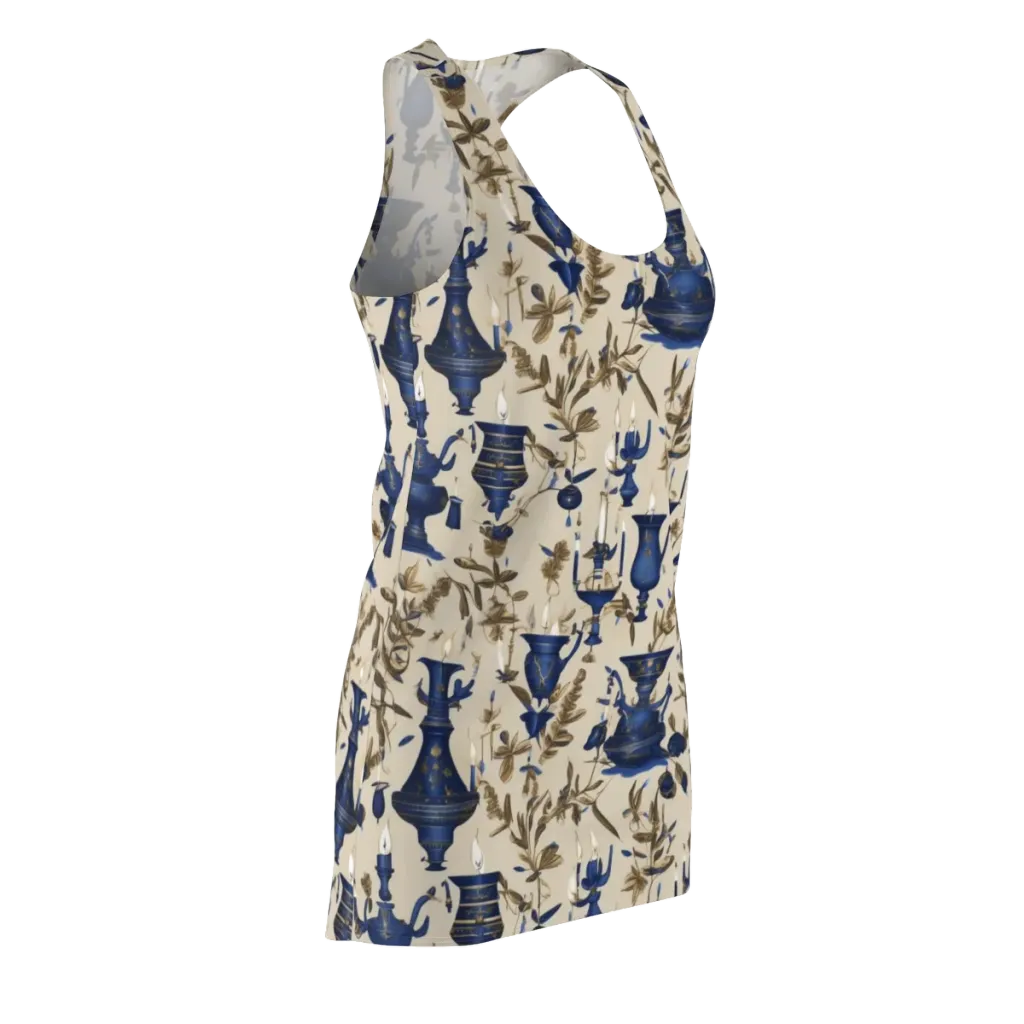 Blue Hour Still Life on Racerback Dress — Front Side