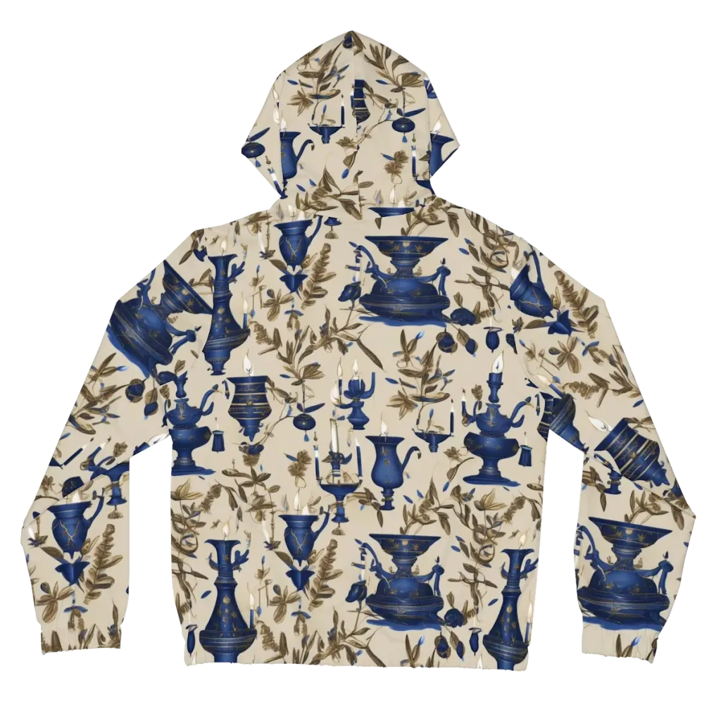 Blue Hour Still Life on Women's Full-Zip Hoodie — Back