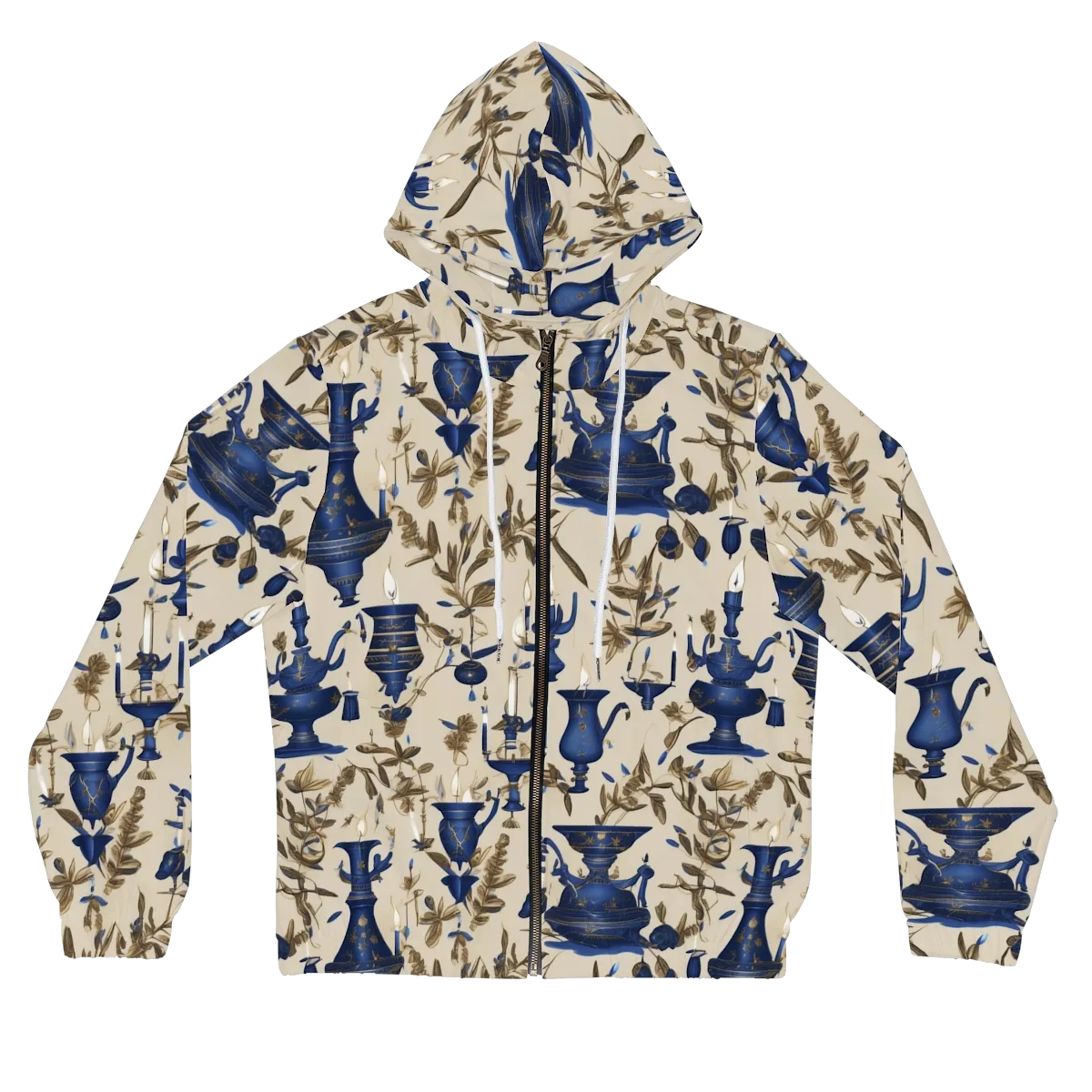 Blue Hour Still Life on Women's Full-Zip Hoodie — Front