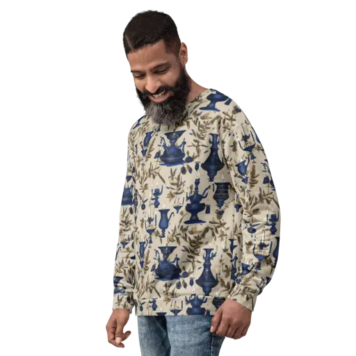 Blue Hour Still Life on a Sweatshirt