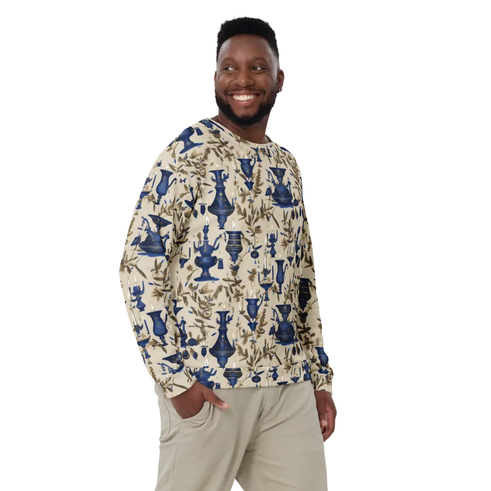 Blue Hour Still Life on Sweatshirt — Front