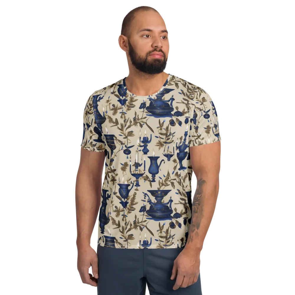 Blue Hour Still Life on Men's Athletic T-Shirt — Front