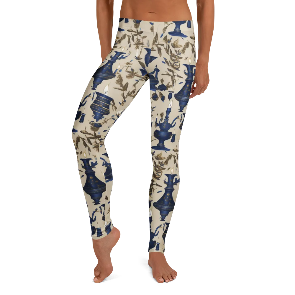 Blue Hour Still Life on Leggings — Front