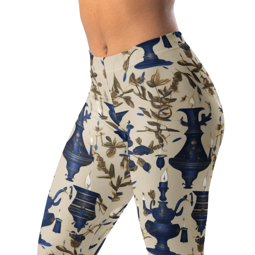Blue Hour Still Life on Leggings — Left Front