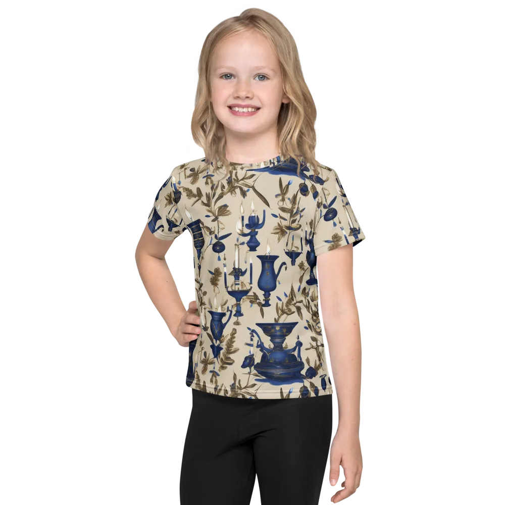 Blue Hour Still Life on Kids Crew Neck T-Shirt — Front
