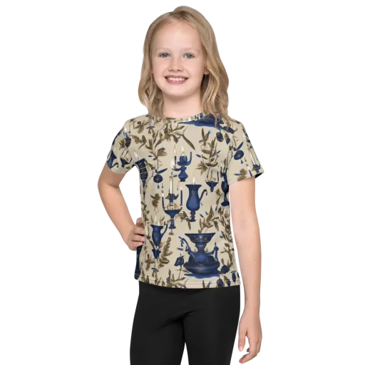Blue Hour Still Life on a Kids Crew Neck T-Shirt
