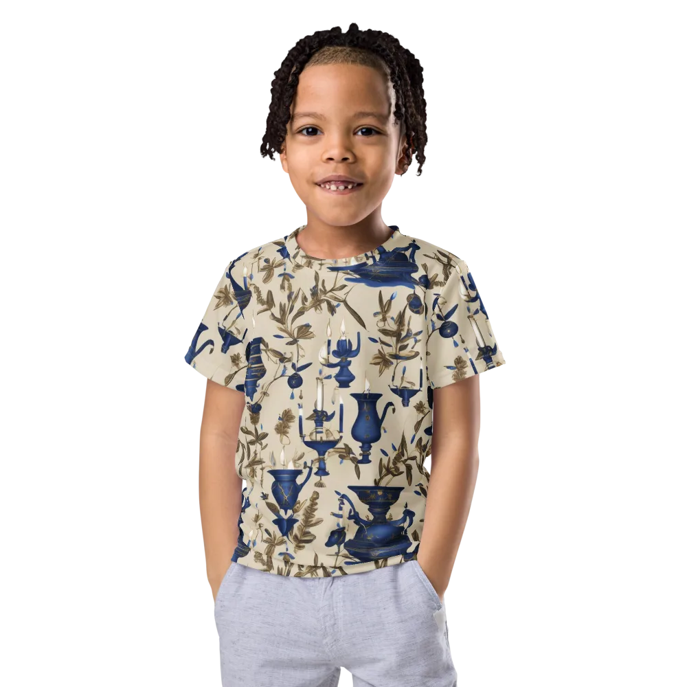 Blue Hour Still Life on Kids Crew Neck T-Shirt — Front