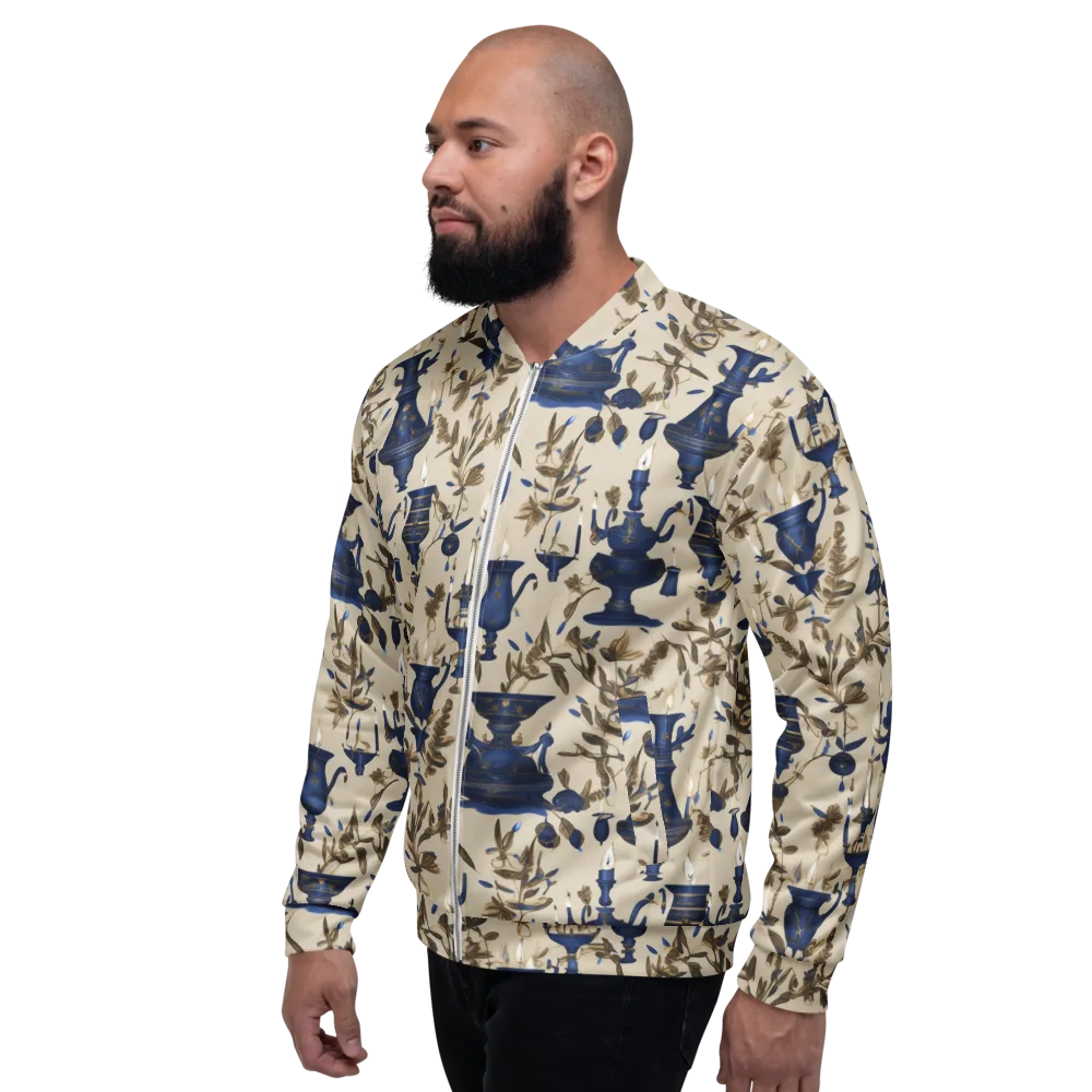 Blue Hour Still Life on Bomber Jacket — Left