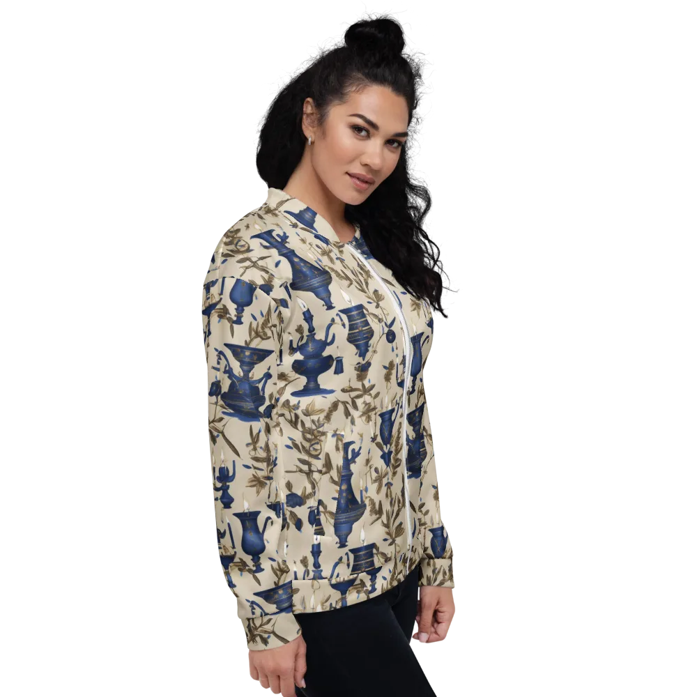 Blue Hour Still Life on Bomber Jacket — Right