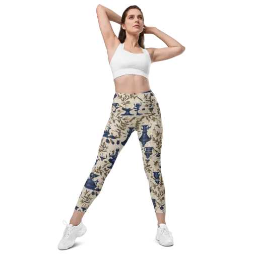 Blue Hour Still Life on a Leggings with Pockets