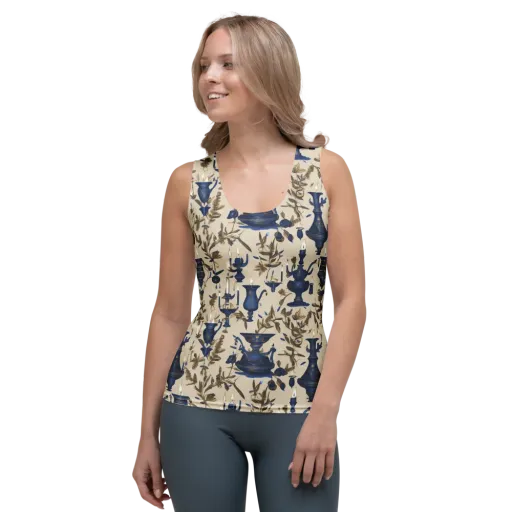 Blue Hour Still Life on a Women's Tank Top
