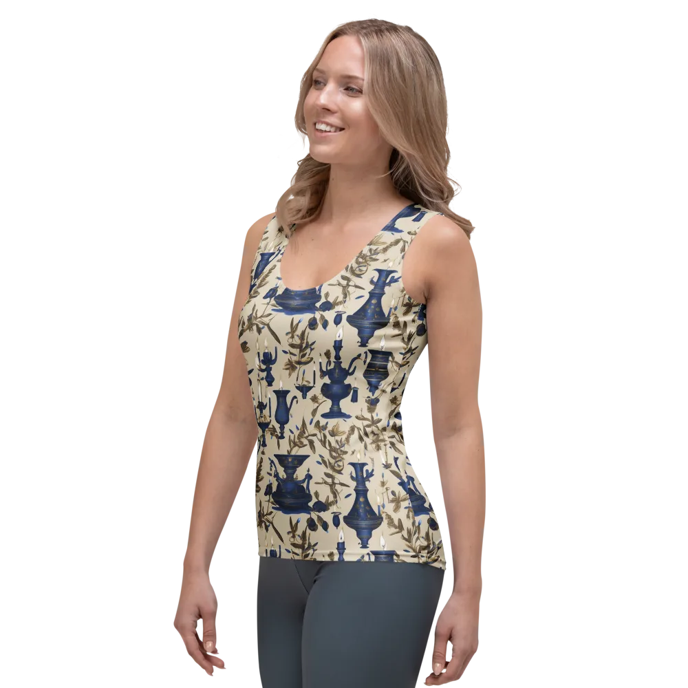 Blue Hour Still Life on Women's Tank Top — Left Front
