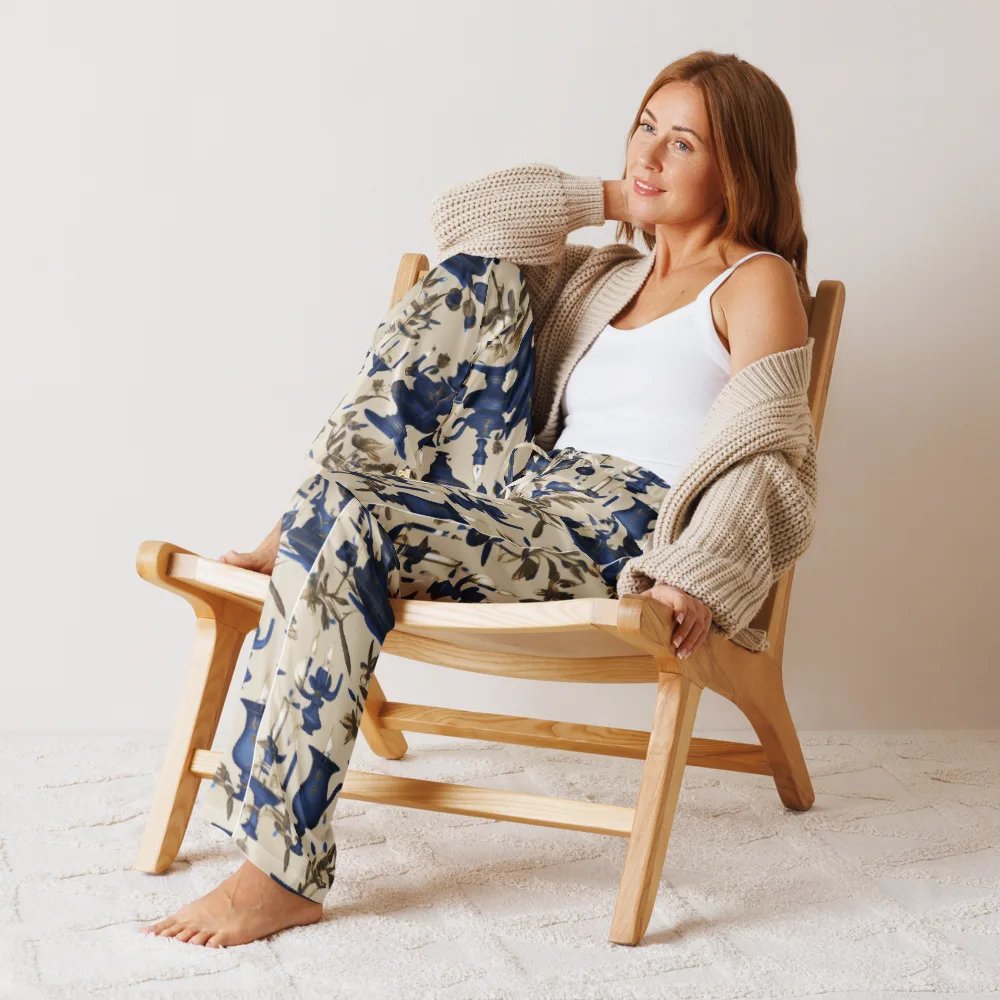 Blue Hour Still Life on Women's Pajama Pants — Front