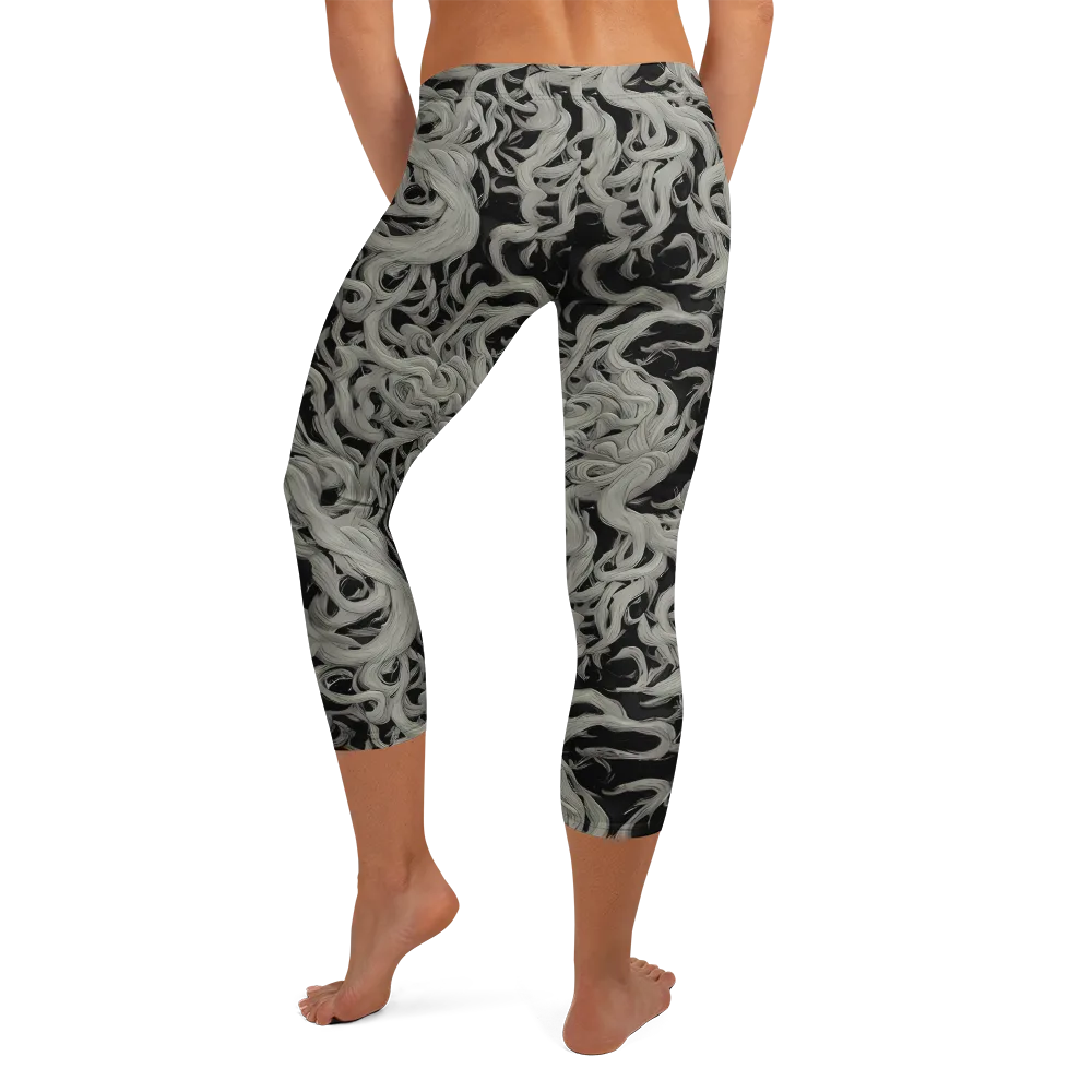 Ashen Current on Capri Leggings — Back
