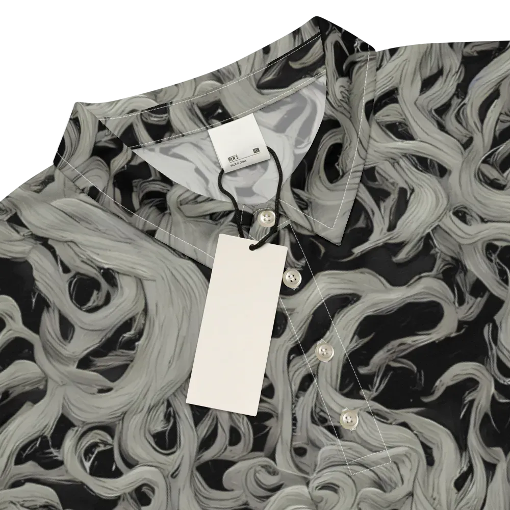 Ashen Current on Men's Slim Fit Polo Shirt — Product details