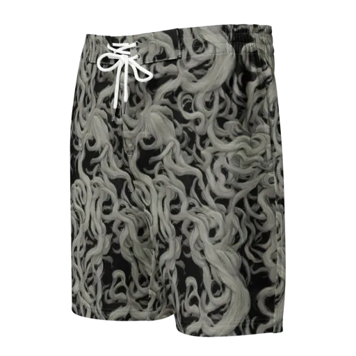 Ashen Current on a Men's Board Shorts