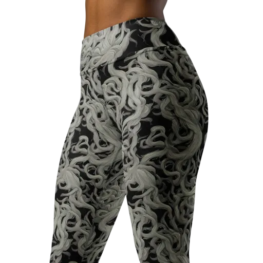 Ashen Current on a Yoga Leggings