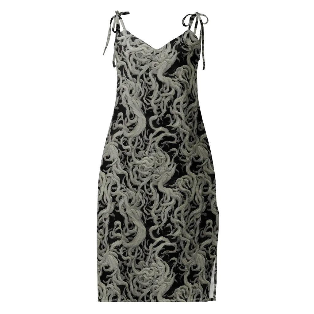 Ashen Current on Slip Dress — Front