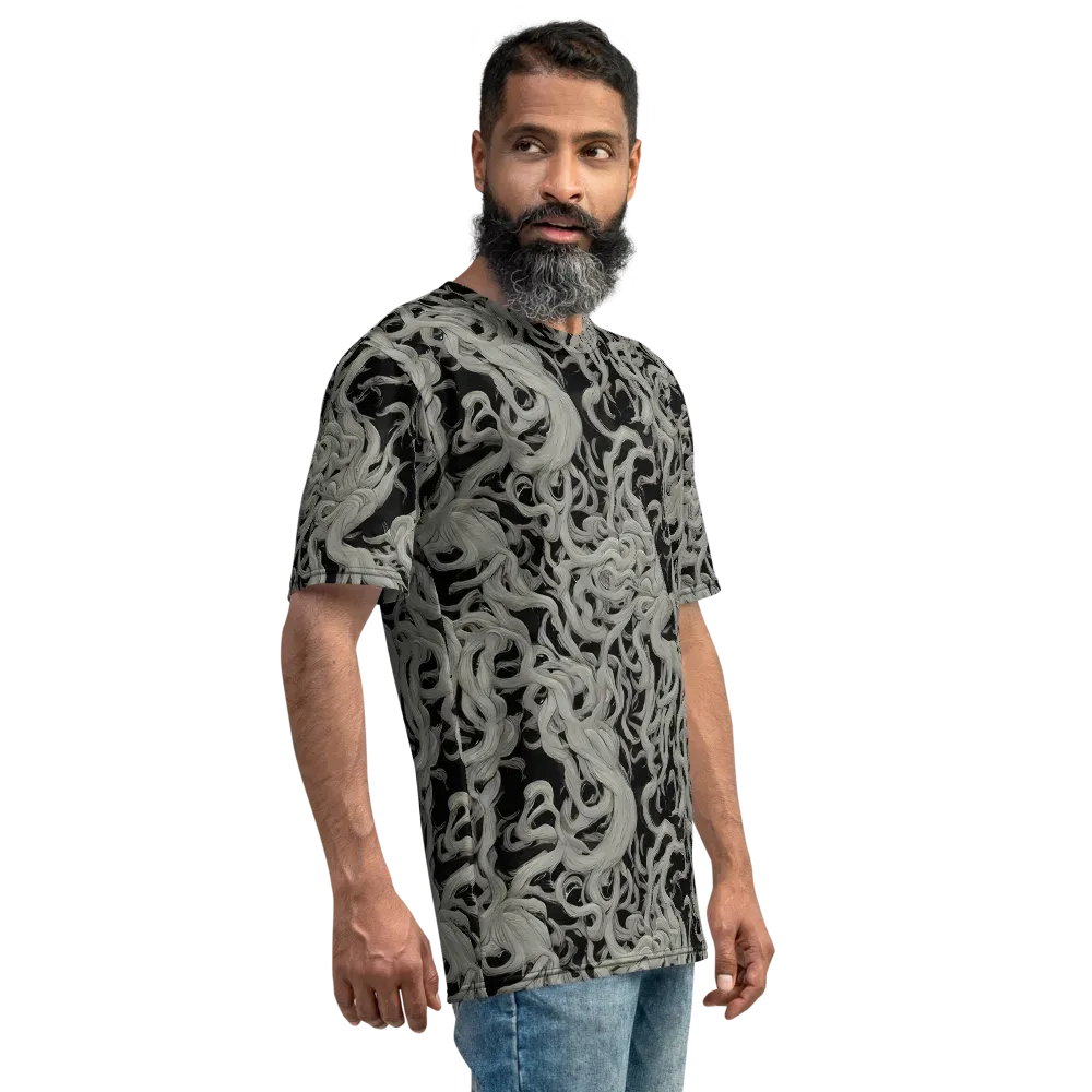 Ashen Current on Men's Crew Neck T-Shirt — Right
