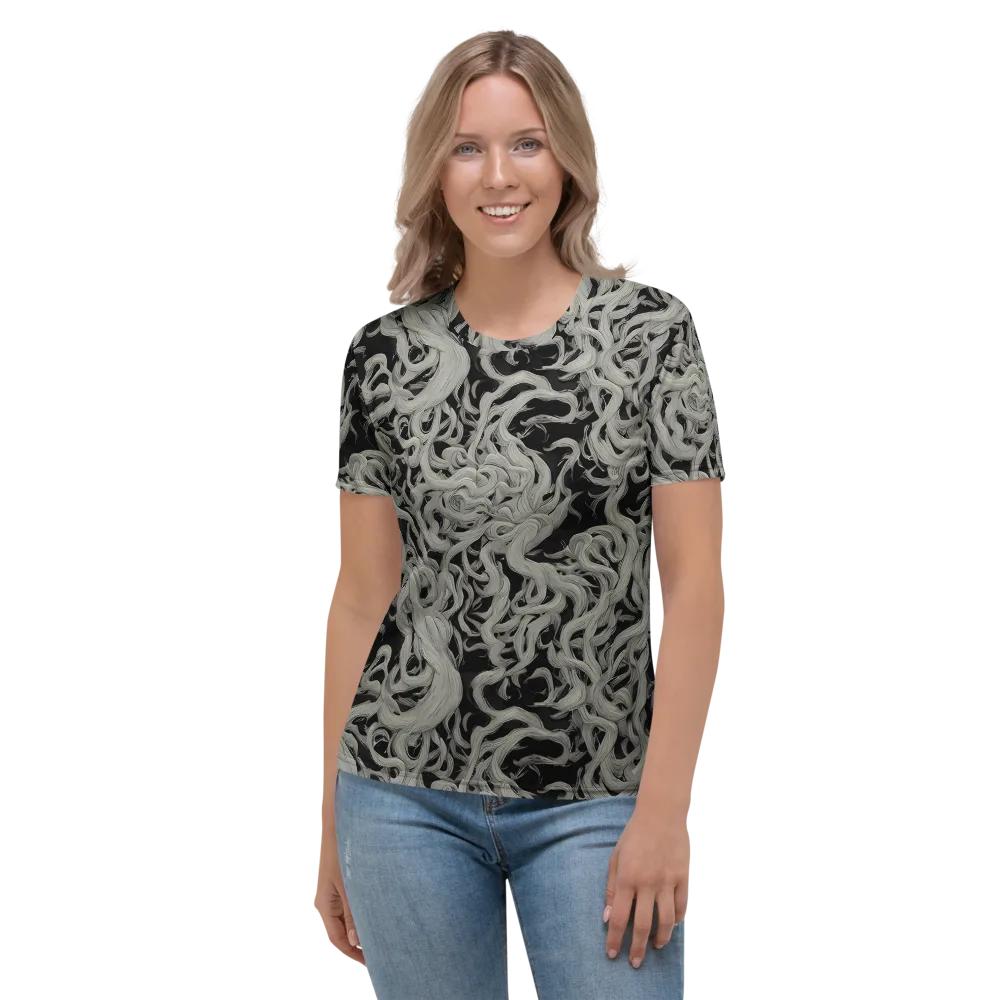 Ashen Current on Women's Crew Neck T-Shirt — Front