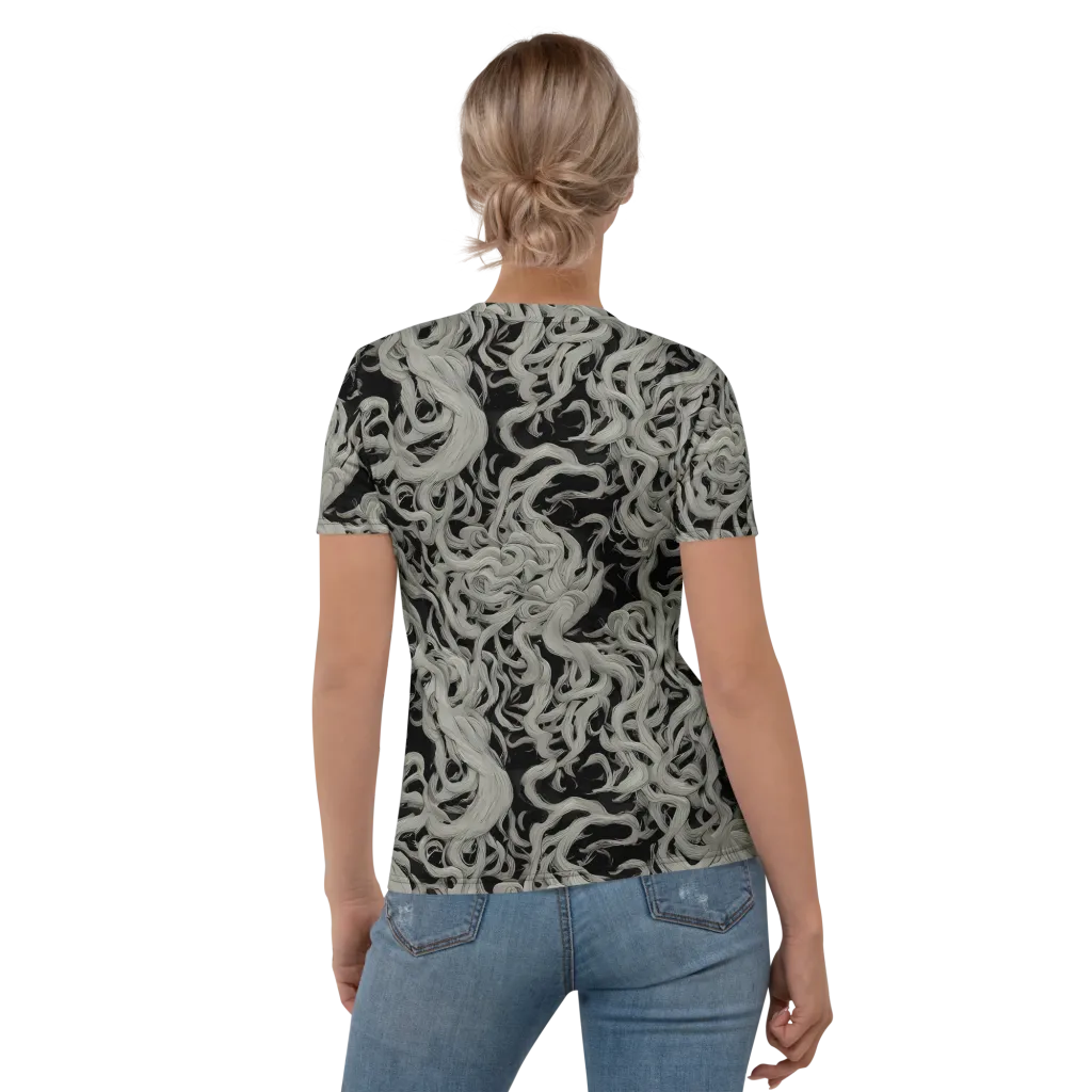 Ashen Current on Women's Crew Neck T-Shirt — Back
