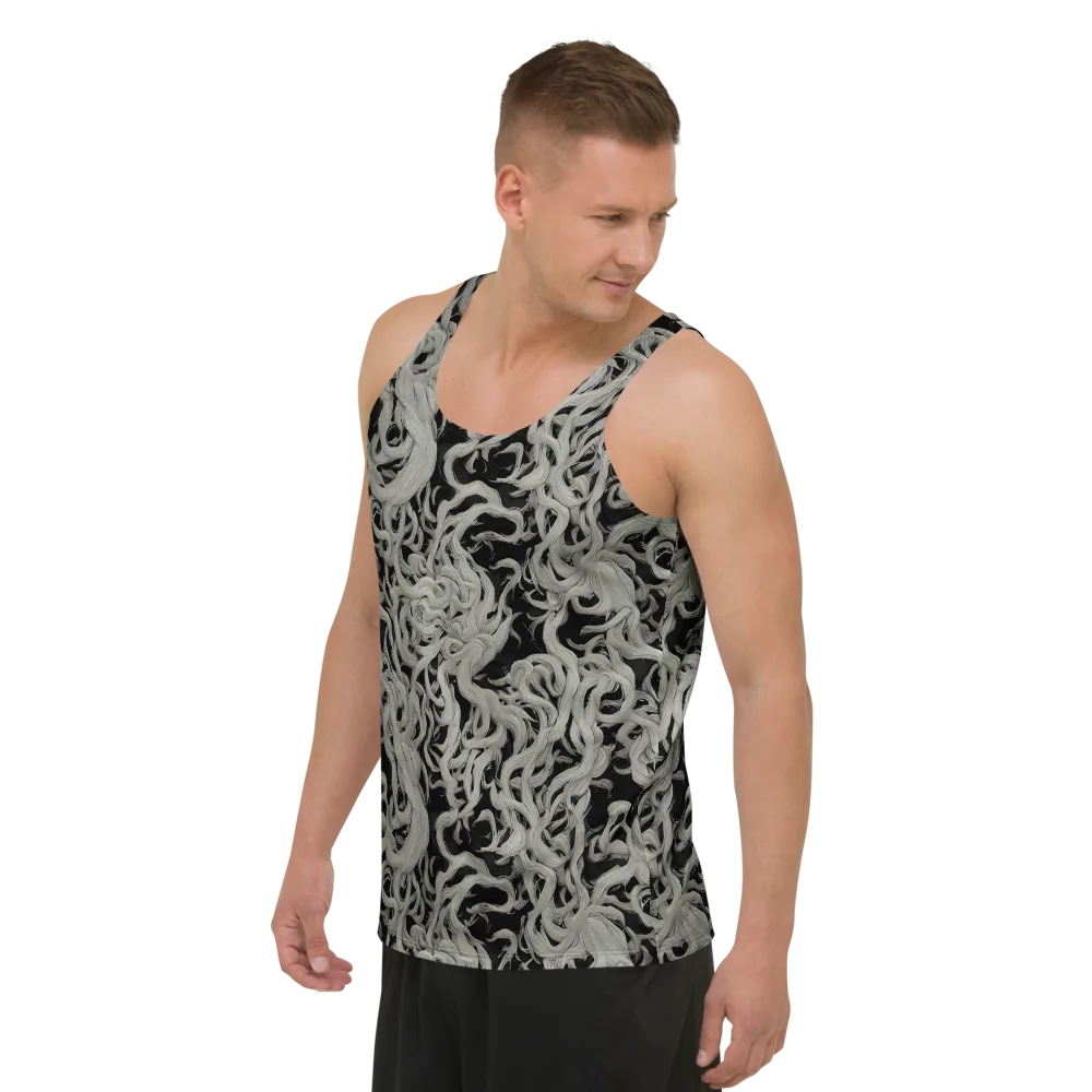 Ashen Current on Men's Tank Top — Left Front