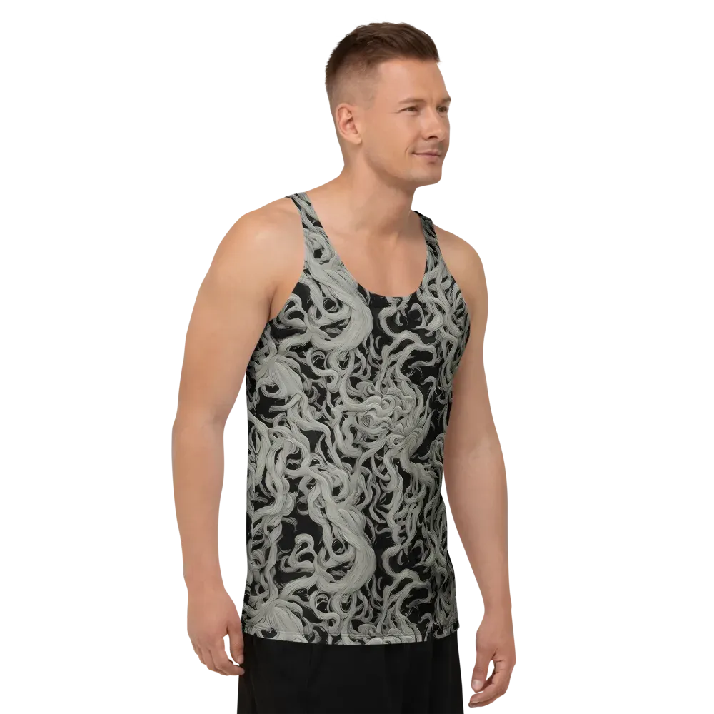 Ashen Current on Men's Tank Top — Right Front