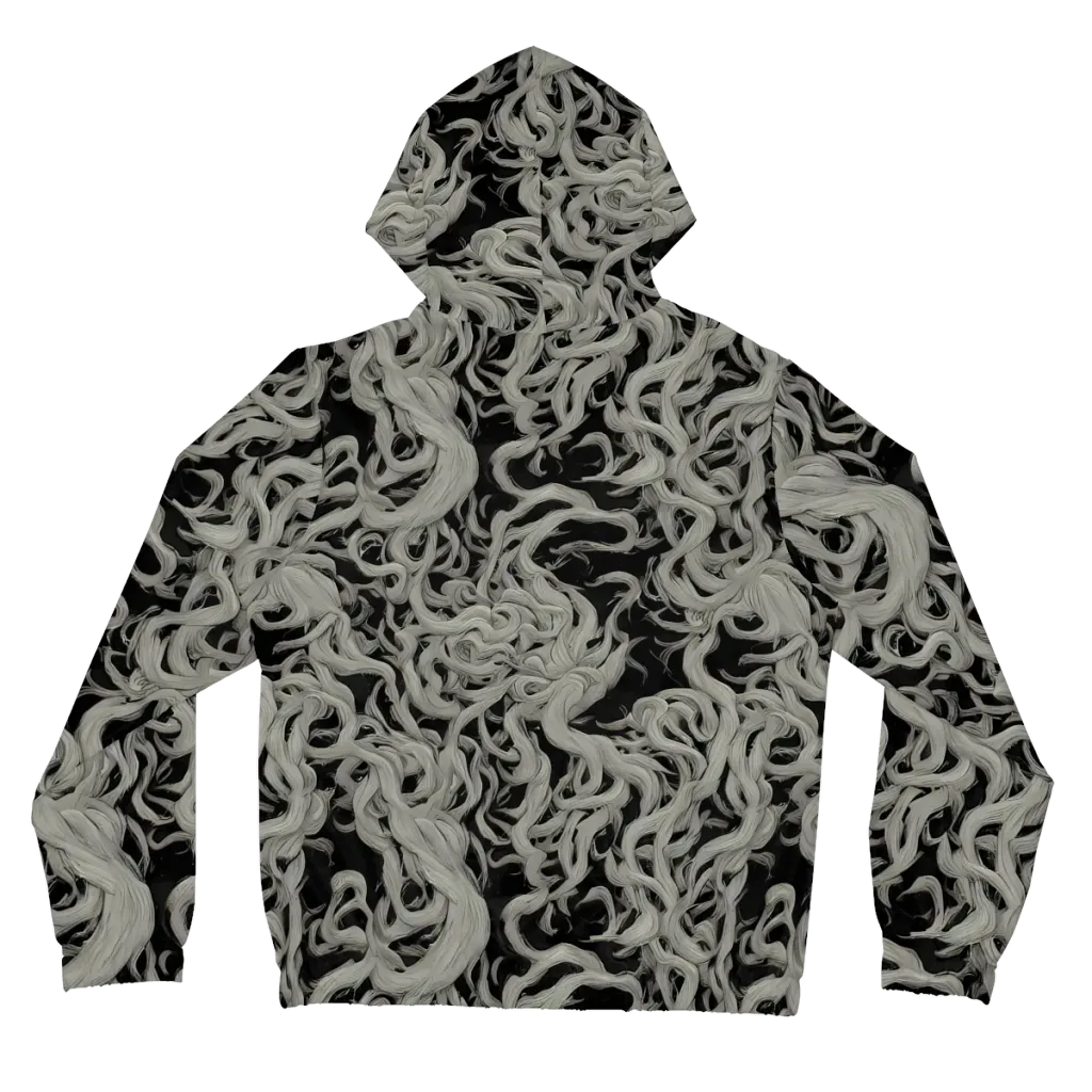 Ashen Current on Women's Full-Zip Hoodie — Back
