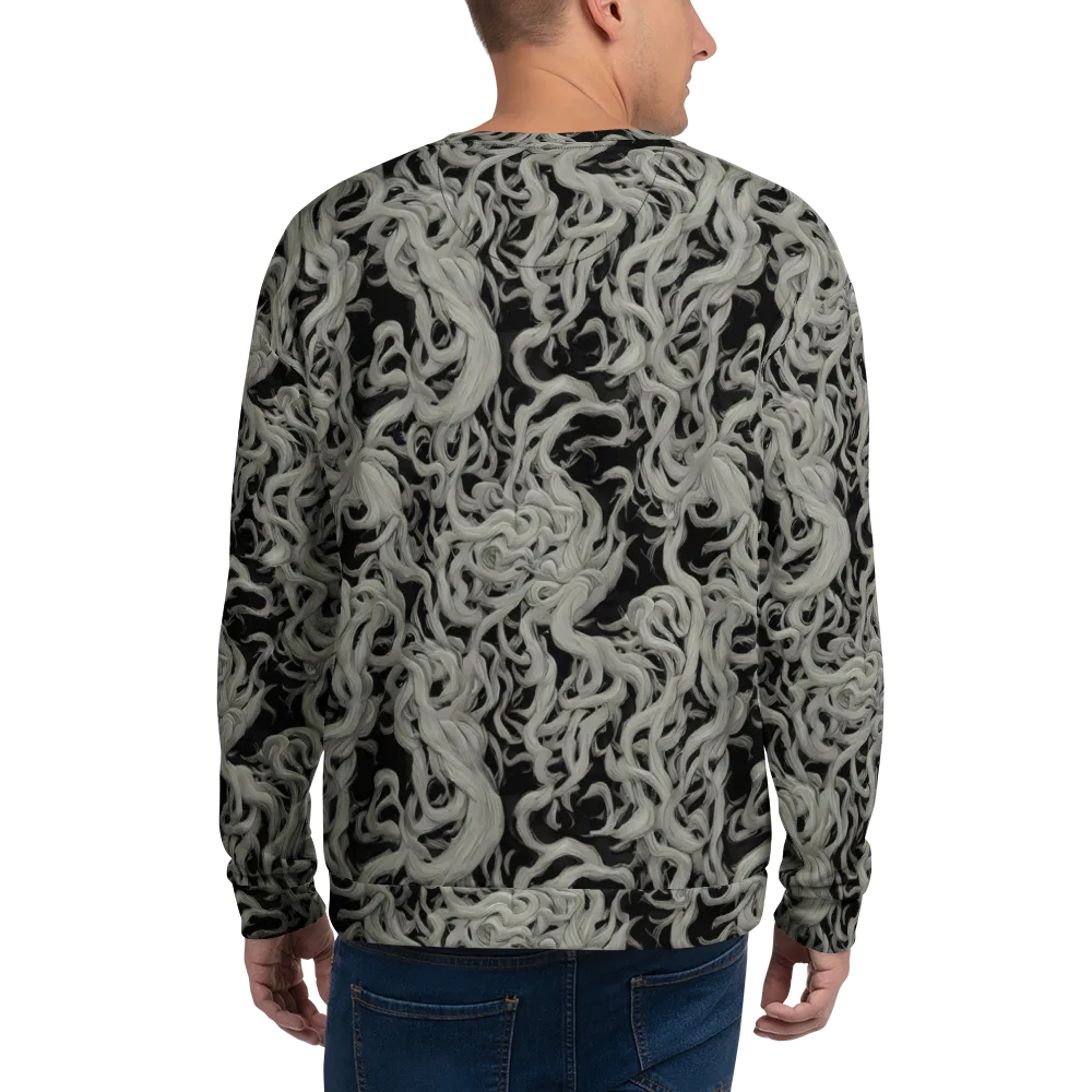 Ashen Current on Sweatshirt — Back