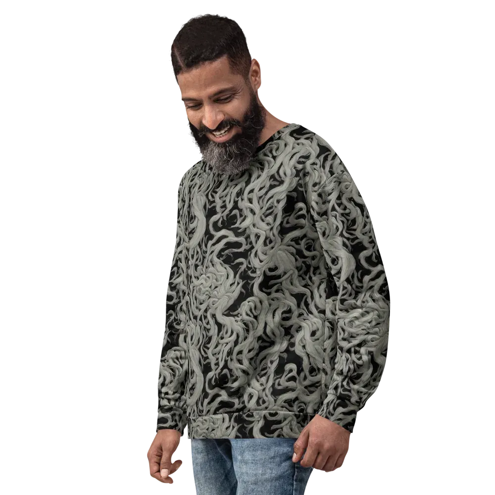 Ashen Current on Sweatshirt — Left Front