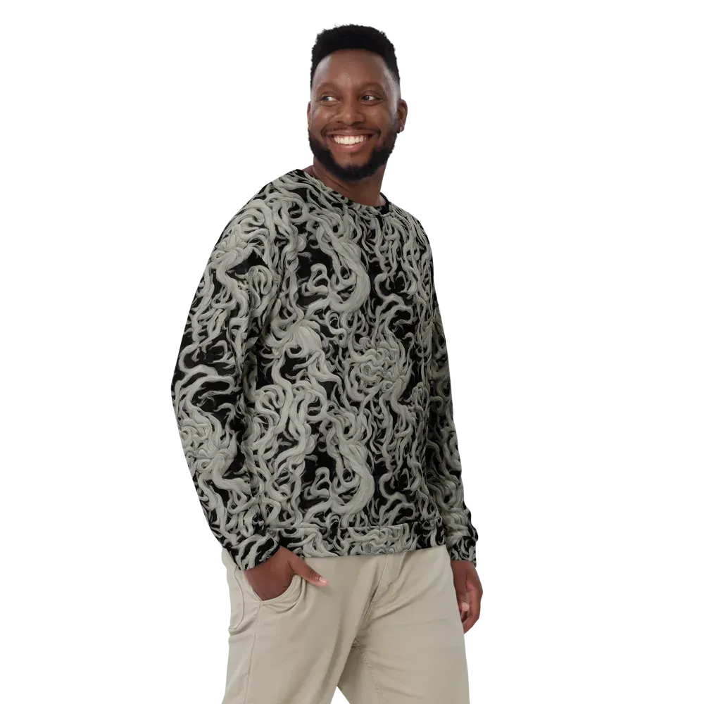 Ashen Current on Sweatshirt — Front