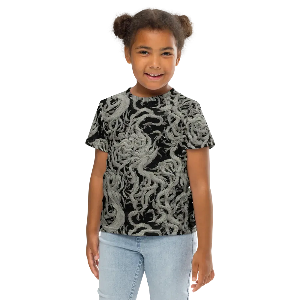 Ashen Current on Kids Crew Neck T-Shirt — Front