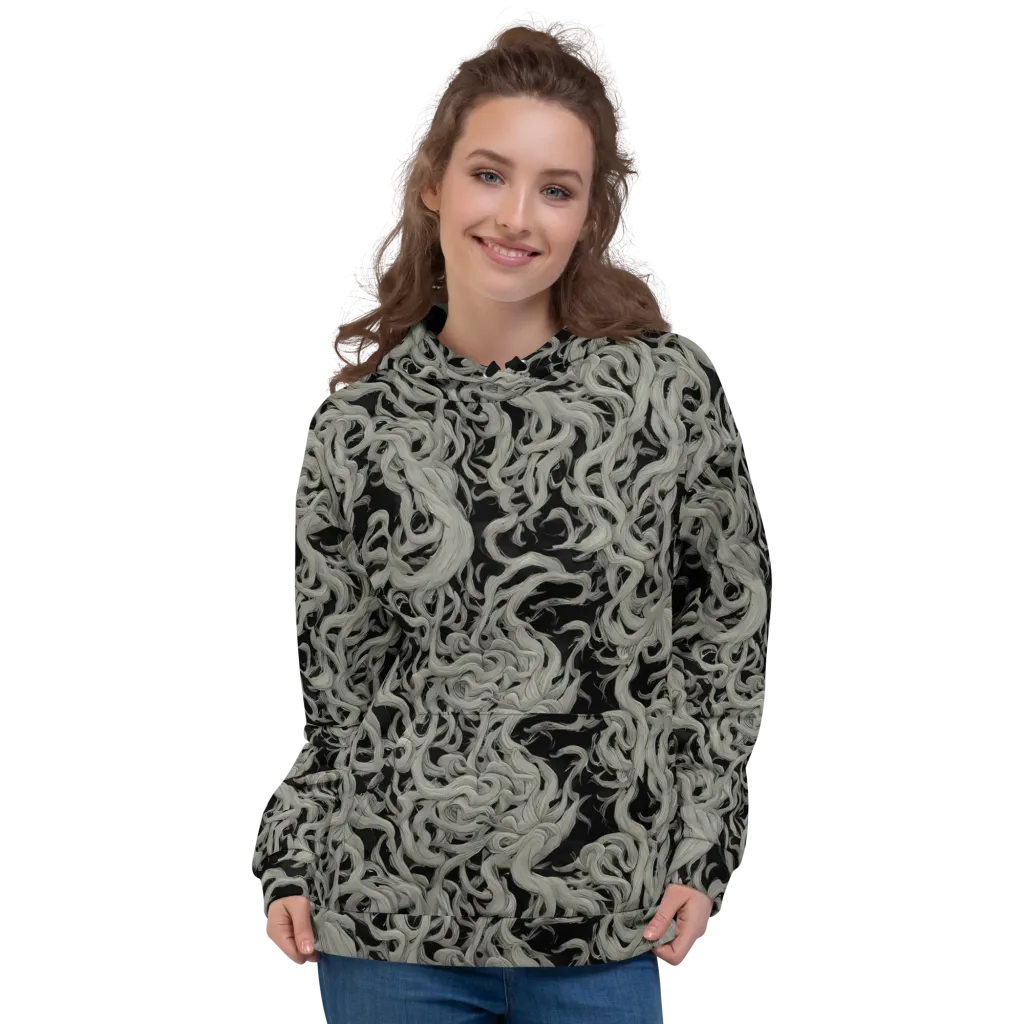 Ashen Current on Hoodie — Front