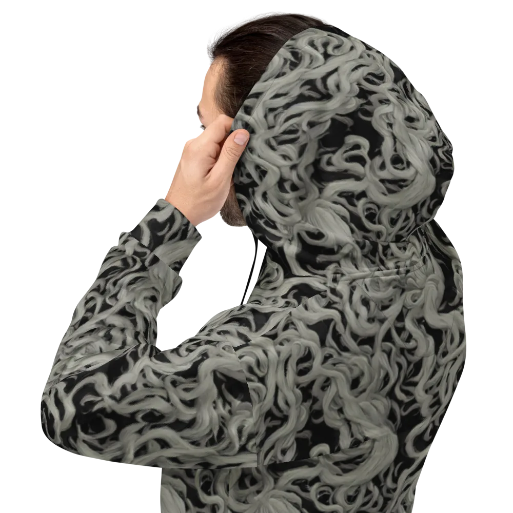 Ashen Current on Hoodie — Back
