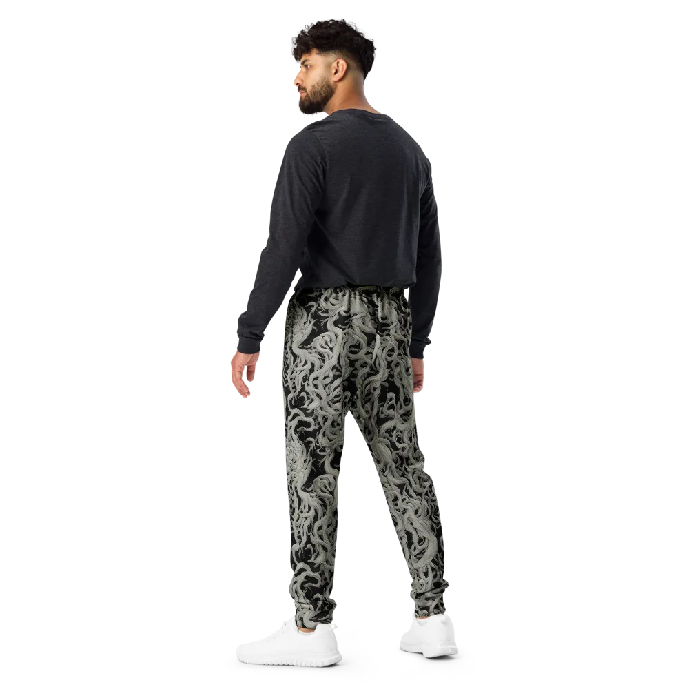 Ashen Current on Men's Joggers — Back